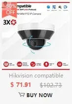 Hikvision Compatible 8MP 5X Zoom PTZ Camera POE Smart Dual Light ColorVu Built-in Mic Speaker CCTV Video Surveillance Camera Spy-shop.com
