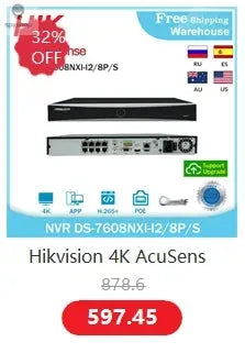 Hikvision POE Camera Bullet ColorVu 8MP 5MP IP Camera MIC Night Vision Camera Surveillance CCTV Cam Motion Alarm IP66 Spy-shop.com