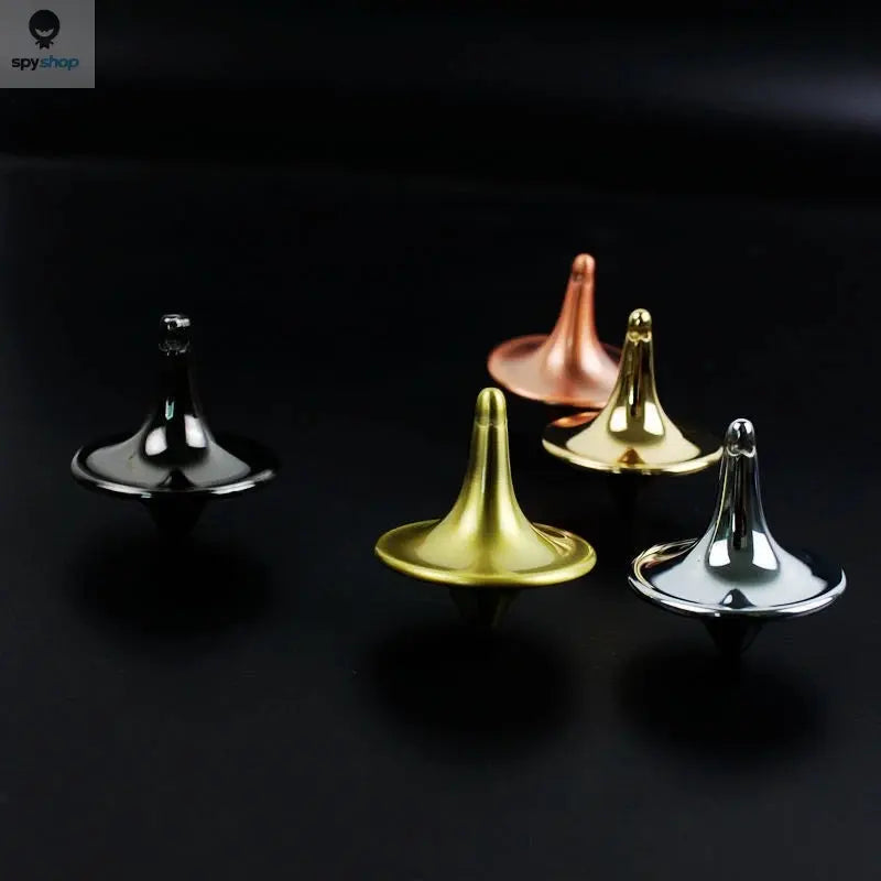 Hot Movie Totem Metal Gyro Silver Hand Spinning Top Fingertips Small Cyclone Gyroscope Antistress Fidget Toys For Children Gifts Spy-shop.com
