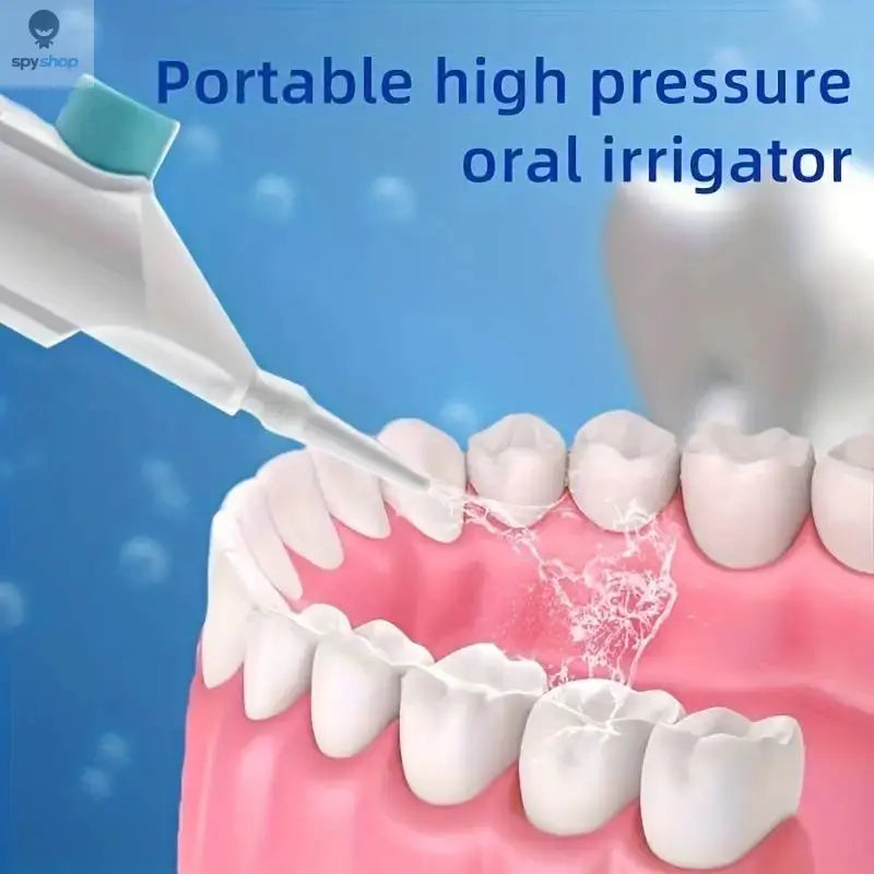 Household High Pressure Oral Irrigator Portable Teeth Clean Water Dental Floss Manual High Pressure Water Toothpick Spy-shop.com