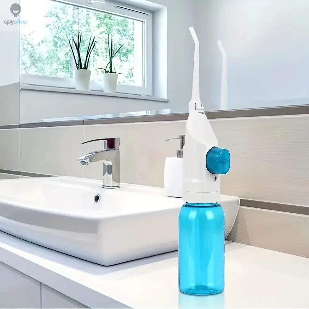 Household High Pressure Oral Irrigator Portable Teeth Clean Water Dental Floss Manual High Pressure Water Toothpick Spy-shop.com