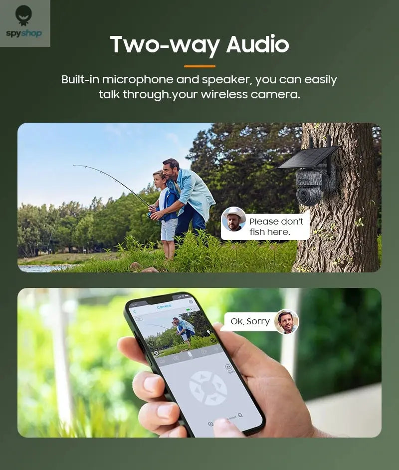 INQMEGA 5MP 4MP WIFI Wireless PTZ Solar Camera 4G SIM With Solar Panel Two Way Audio Security Protection CCTV Camera Battery Cam Spy-shop.com