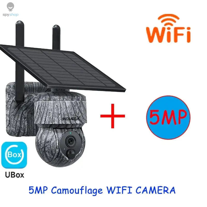 INQMEGA 5MP 4MP WIFI Wireless PTZ Solar Camera 4G SIM With Solar Panel Two Way Audio Security Protection CCTV Camera Battery Cam Spy-shop.com