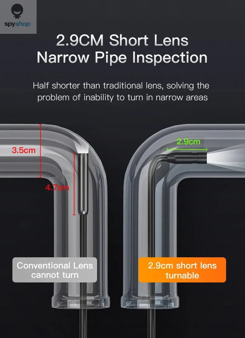 INSKAM 4.3 Inch IPS Screen Industrial Endoscope Camera HD1080P Single Lens Pipe Inspection Borescope for Checking Car Sewer Spy-shop.com