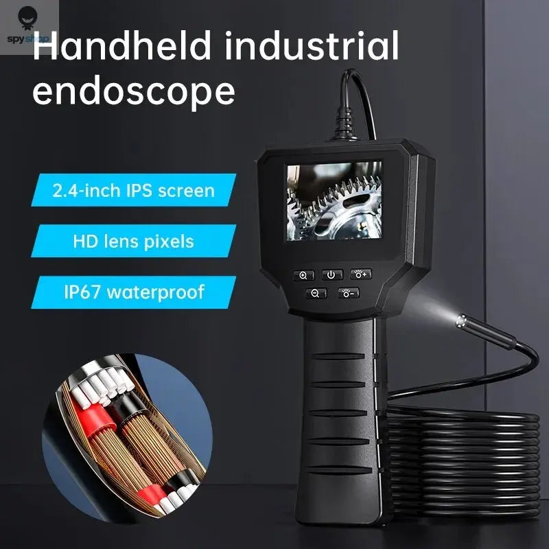 Industrial Endoscope Camera 4.3inch IPS Screen IP67 Waterproof HD1080P 8mm Lens Pipe Sewer Inspection Camera Borescope For Car Spy-shop.com