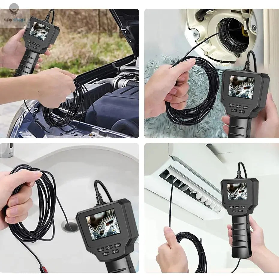 Industrial Endoscope Camera 4.3inch IPS Screen IP67 Waterproof HD1080P 8mm Lens Pipe Sewer Inspection Camera Borescope For Car Spy-shop.com