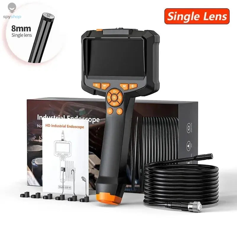 Industrial Endoscope Camera 4.3inch IPS Screen IP67 Waterproof HD1080P 8mm Lens Pipe Sewer Inspection Camera Borescope For Car Spy-shop.com
