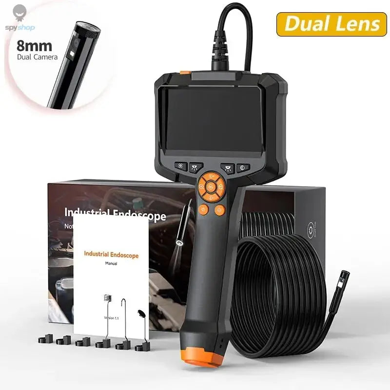 Industrial Endoscope Camera 4.3inch IPS Screen IP67 Waterproof HD1080P 8mm Lens Pipe Sewer Inspection Camera Borescope For Car Spy-shop.com