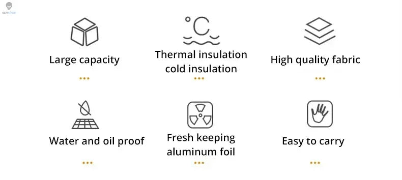 Insulated Lunch Bag Insulation Bento Pack Aluminum Foil Rice Bag Meal Pack Ice Pack Student Bento Lunch Handbag Insulation