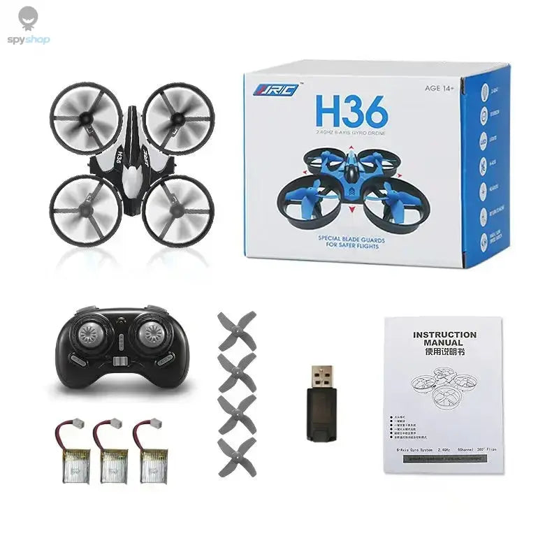 JJRC H36 Mini Rc Drone 4ch 6-Axis Headless Mode Helicopter 360° Flip Remote Control Quadcopter Toy Mini Drone For Kids Spy-shop.com