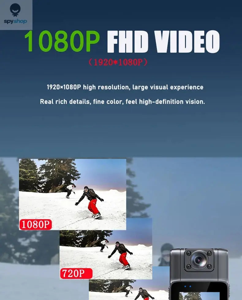 JOZUZE L11 1080P HD Mini Camera Portable Digital Video Recorder BodyCam Infrared Night Vision Police Cam Small Bike Camcorder Spy-shop.com