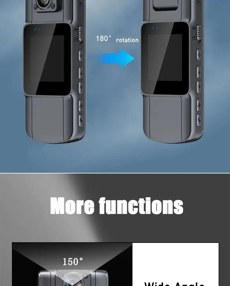 JOZUZE L11 1080P HD Mini Camera Portable Digital Video Recorder BodyCam Infrared Night Vision Police Cam Small Bike Camcorder Spy-shop.com