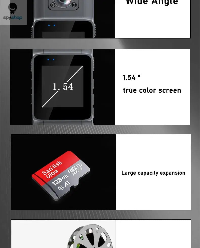 JOZUZE L11 1080P HD Mini Camera Portable Digital Video Recorder BodyCam Infrared Night Vision Police Cam Small Bike Camcorder Spy-shop.com