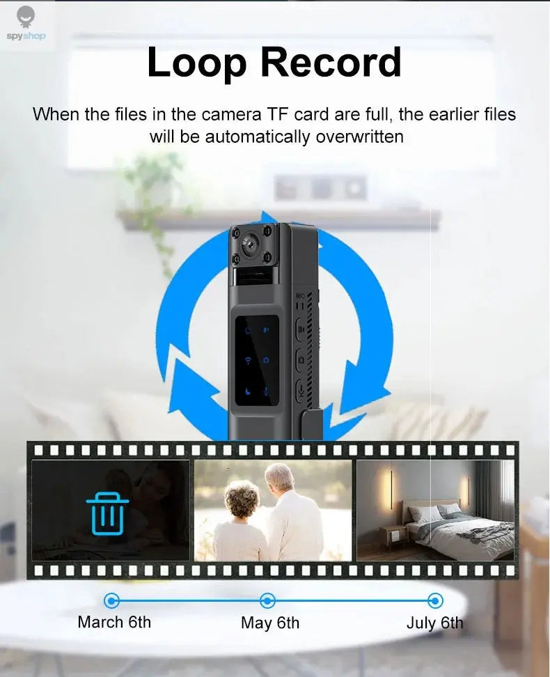 JOZUZE NEW WIth Wifi Hotspot Mini Camera 1080P Portable Digital Video Recorder Body Camera Night Vision DVR Miniature Camcorder Spy-shop.com