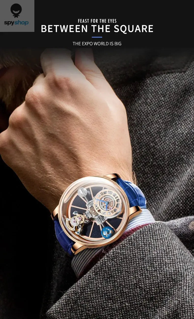 Jacob&Co PINDU Design Mens Watches Diamond TourbillionTop Brand Luxury Astronomia Quartz Watch Men Astronomia Solar Montre Homme Spy-shop.com