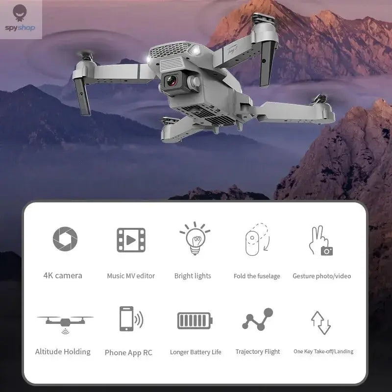 KDBFA 2024 New E88 Pro WIFI FPV Drone Wide Angle HD 4K 1080P Camera Height Hold RC Foldable Quadcopter Dron Helicopter Toys Gift