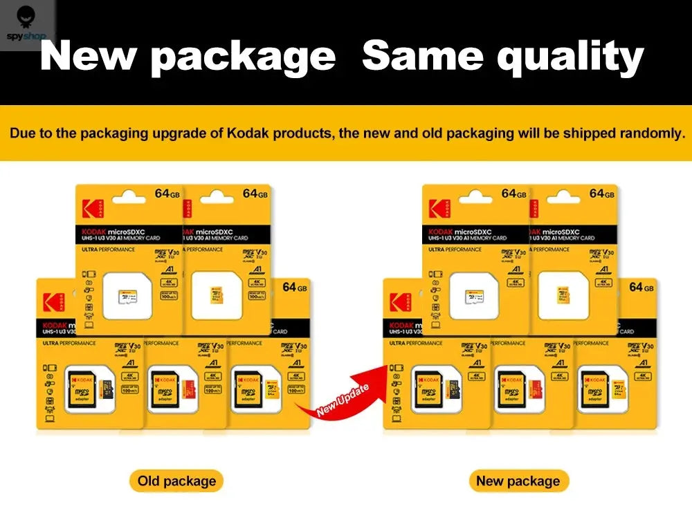 KODAK Micro SD 512GB 256GB Memory Card UP TO 100MB/s C10 U3 32GB 64GB 128GB TF Card 4K HD For USB Card Reader Adapter Microsd Spy-shop.com