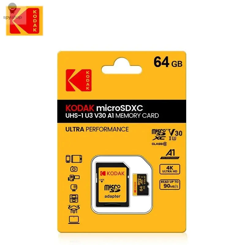 KODAK Micro SD 512GB 256GB Memory Card UP TO 100MB/s C10 U3 32GB 64GB 128GB TF Card 4K HD For USB Card Reader Adapter Microsd Spy-shop.com