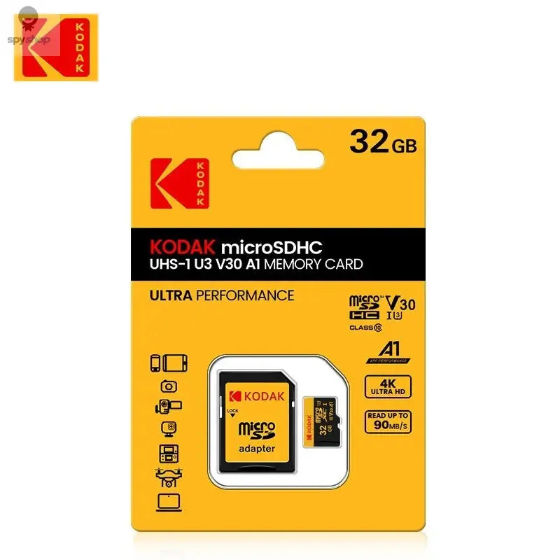 KODAK Micro SD 512GB 256GB Memory Card UP TO 100MB/s C10 U3 32GB 64GB 128GB TF Card 4K HD For USB Card Reader Adapter Microsd Spy-shop.com