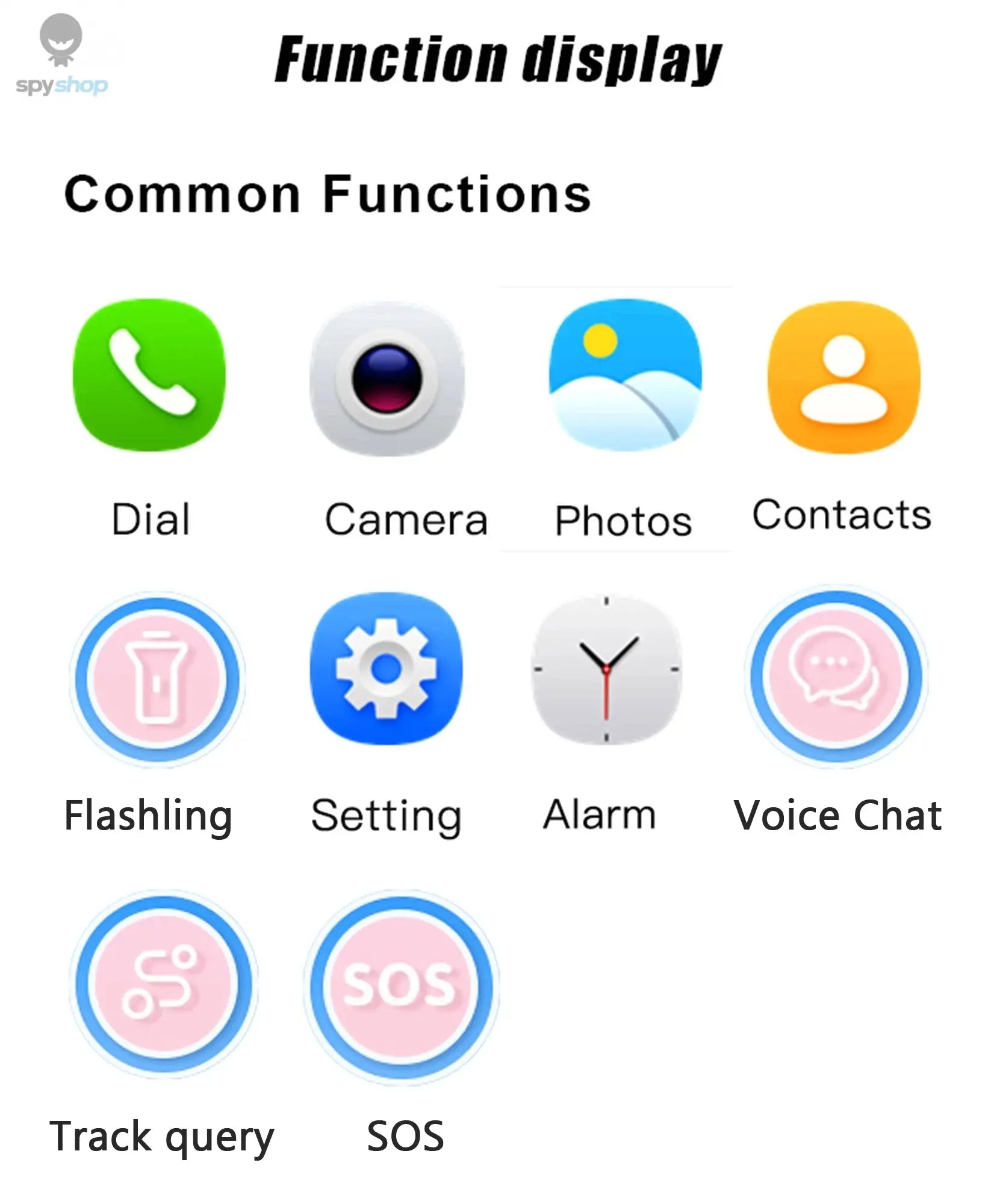 Kids Smart Watch SOS LBS Location Sim Card Call Child SmartWatch Camera IP65 Waterproof Watch Phone For Boys Girls Present Gift Spy-shop.com