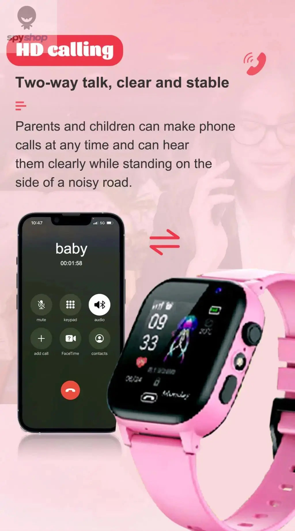 Kids Smart Watch SOS LBS Location Sim Card Call Child SmartWatch Camera IP65 Waterproof Watch Phone For Boys Girls Present Gift Spy-shop.com