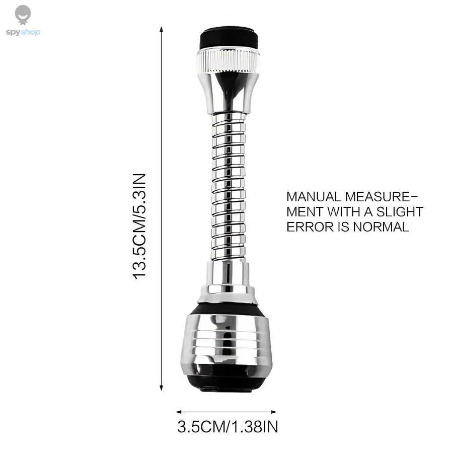Kitchen Stainless Steel Faucet Sprinkler Water-saving Device Lengthening Rotating Splash Proof Sprinkler Spray Extender Bubbler Spy-shop.com