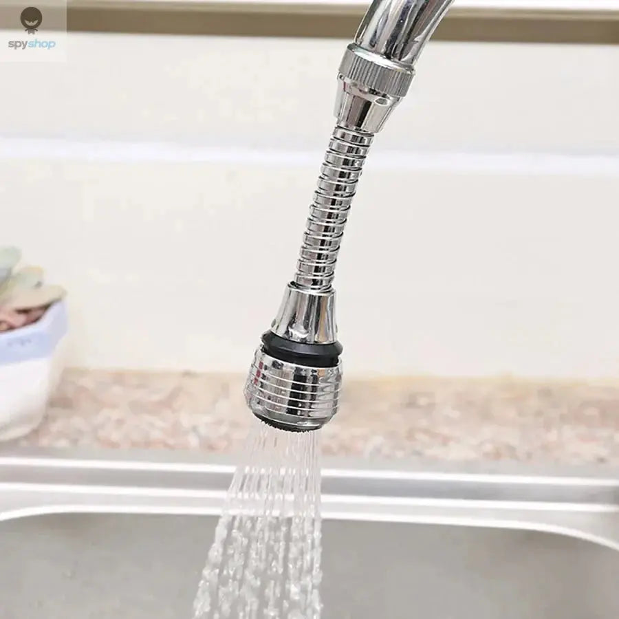 Kitchen Stainless Steel Faucet Sprinkler Water-saving Device Lengthening Rotating Splash Proof Sprinkler Spray Extender Bubbler Spy-shop.com