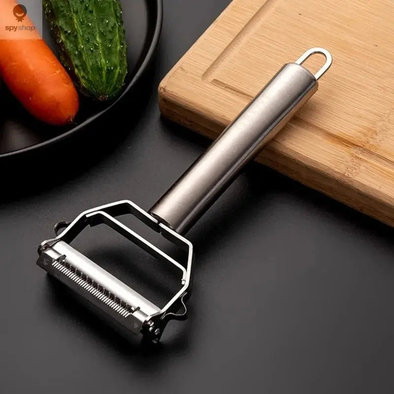 Kitchen Vegetable Peeler Stainless Steel Melon Planer Double-Head Peeler Household Multiple-Function Fruit And Vegetable Peeler Spy-shop.com