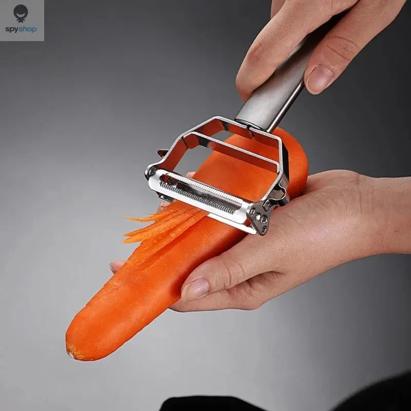 Kitchen Vegetable Peeler Stainless Steel Melon Planer Double-Head Peeler Household Multiple-Function Fruit And Vegetable Peeler Spy-shop.com