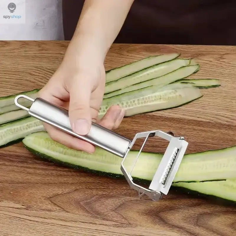 Kitchen Vegetable Peeler Stainless Steel Melon Planer Double-Head Peeler Household Multiple-Function Fruit And Vegetable Peeler Spy-shop.com