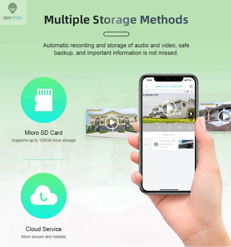 LCLCTEK 4G SIM Card Battery Powered Security Camera Full Color 4MP PIR Detection IP66 Outdoor Wireless CCTV Surveillance Cam Spy-shop.com