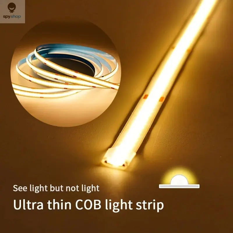 LED COB Light Strip Touch Dimmer Flexible Diode Tape 5V USB Linear Indoor Lighting Lamp Room DIY TV Mirror Backlight Wall Decor Spy-shop.com