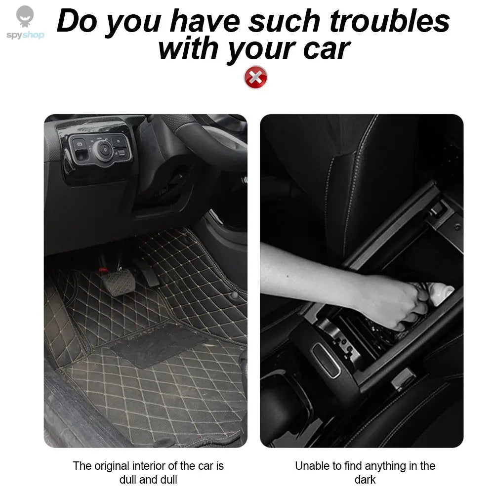 LED Car Mini Touch Light USB Charging Portable Auto Roof Ceiling Reading Night Lamp Wireless Car Decoration Ambinet Light