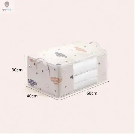 Large Capacity Clothes Storage Bag Organizer With Reinforced Handle Suitable For Blankets Bedding Foldable With Sturdy Zipper Spy-shop.com