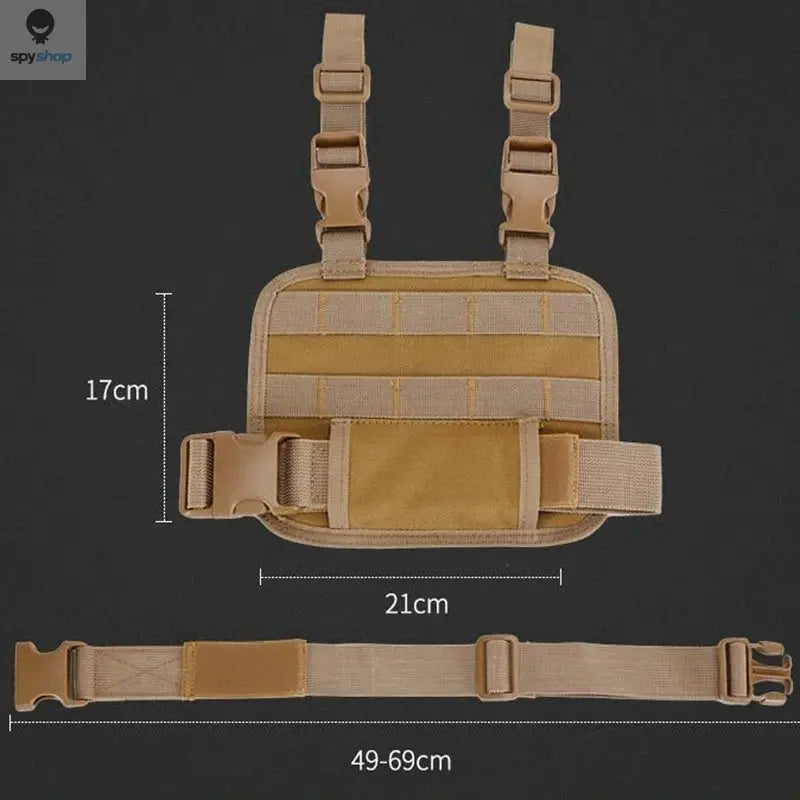 Leggings Pannier,Tactical Drop Leg Platform Board,Molle Style,Thigh Leg Panel,Hanging Board,Portable Cartridge Clip Pouch