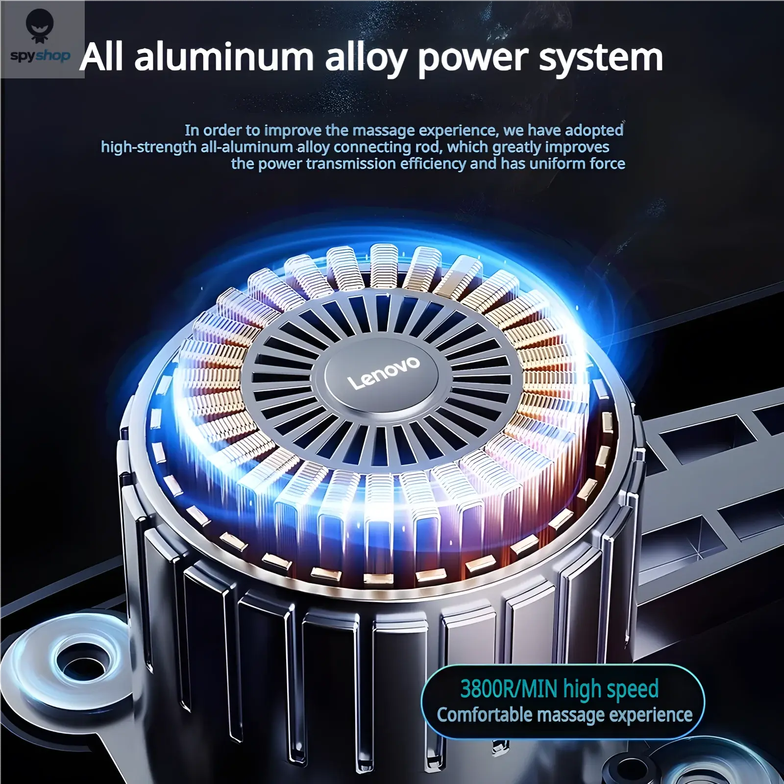 Lenovo Brand Fascia Gun Deeply Relieves Muscle Soreness Fitness and Relaxation Equipment LED Touch Screen 8Massage Head Gifts