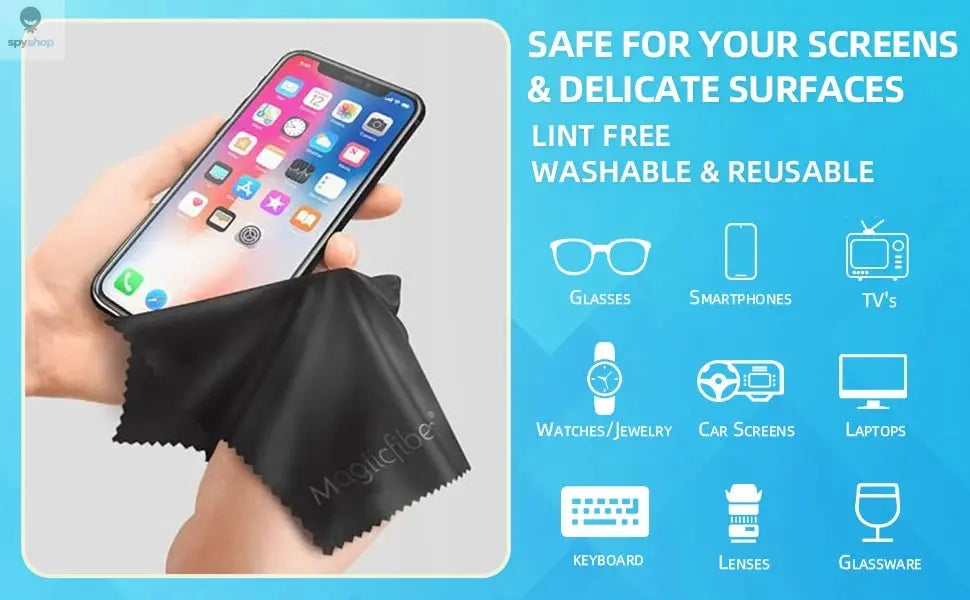 MagiicFiber Microfiber Cleaning Cloths, High Density Non-Streaking Wipes, Soft and Efficient Premium Cleaning Cloths