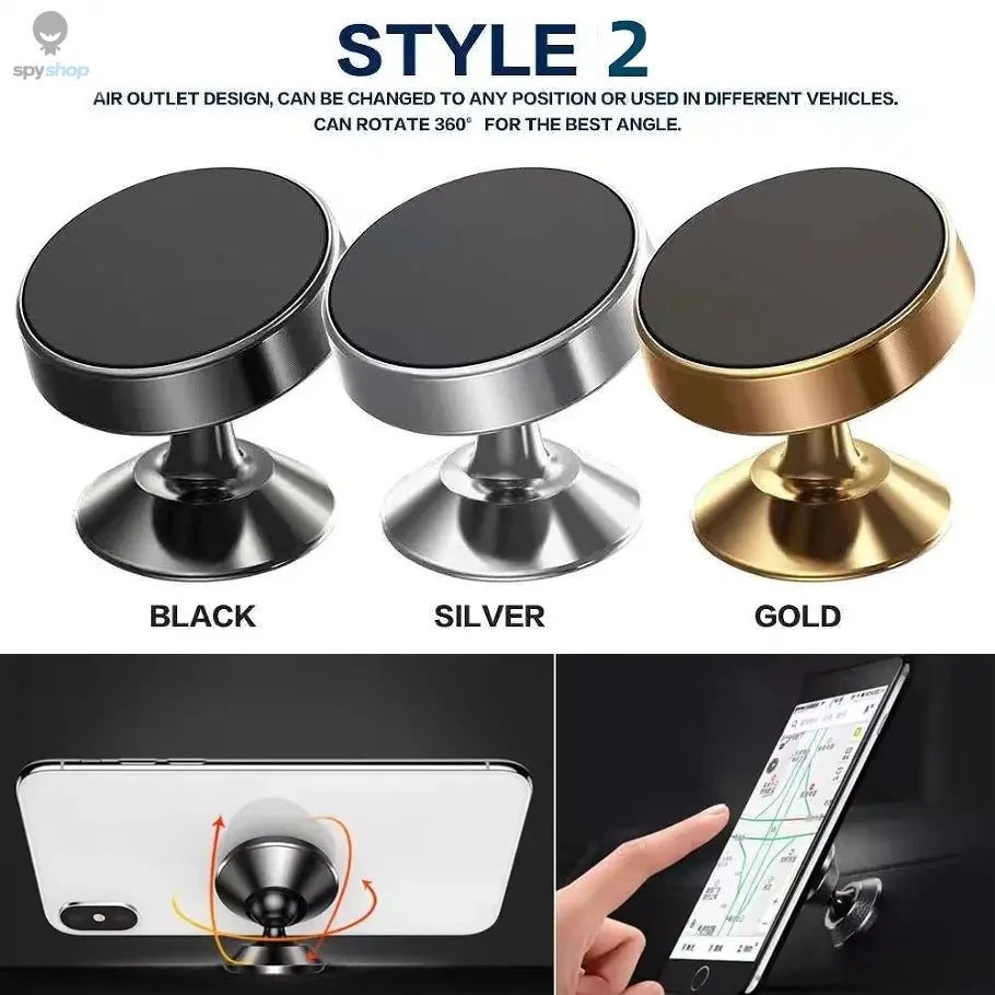 Magnetic Car Phone Holder Universal Car Phone Stand for iPhone Xiaomi Huawei Samsung Dashboard Wall Mounted Car Magnet Sticker Spy-shop.com