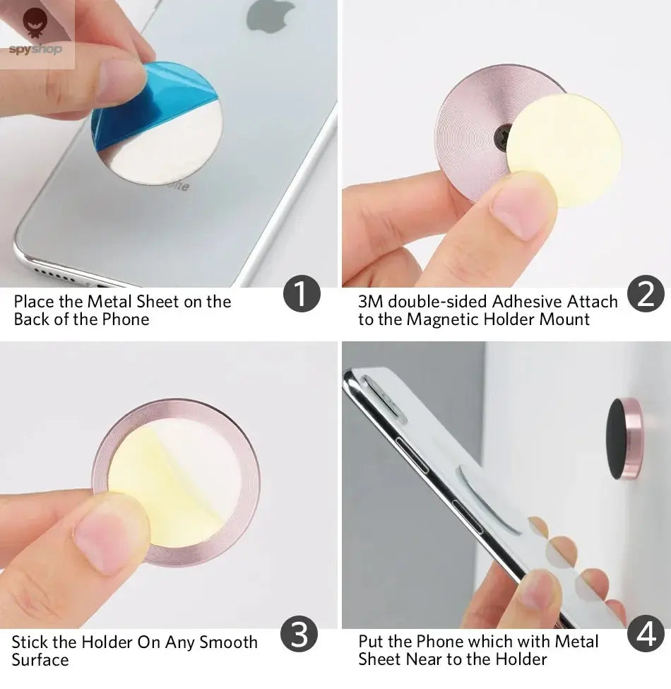 Magnetic Car Phone Holder Universal Car Phone Stand for iPhone Xiaomi Huawei Samsung Dashboard Wall Mounted Car Magnet Sticker Spy-shop.com