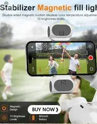 Magnetic Mini LED Ring Light Selfie Light For iphone 16 Pro/16 Pro Max/15 Pro/15 Pro Max/14 Pro /13 Pro Max For Streaming TikTok