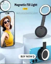Magnetic Mini LED Ring Light Selfie Light For iphone 16 Pro/16 Pro Max/15 Pro/15 Pro Max/14 Pro /13 Pro Max For Streaming TikTok