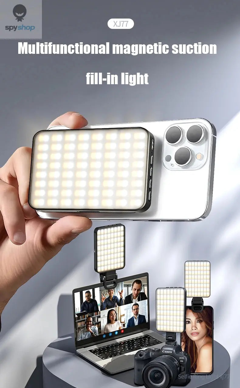 Magnetic Mini LED Ring Light Selfie Light For iphone 16 Pro/16 Pro Max/15 Pro/15 Pro Max/14 Pro /13 Pro Max For Streaming TikTok