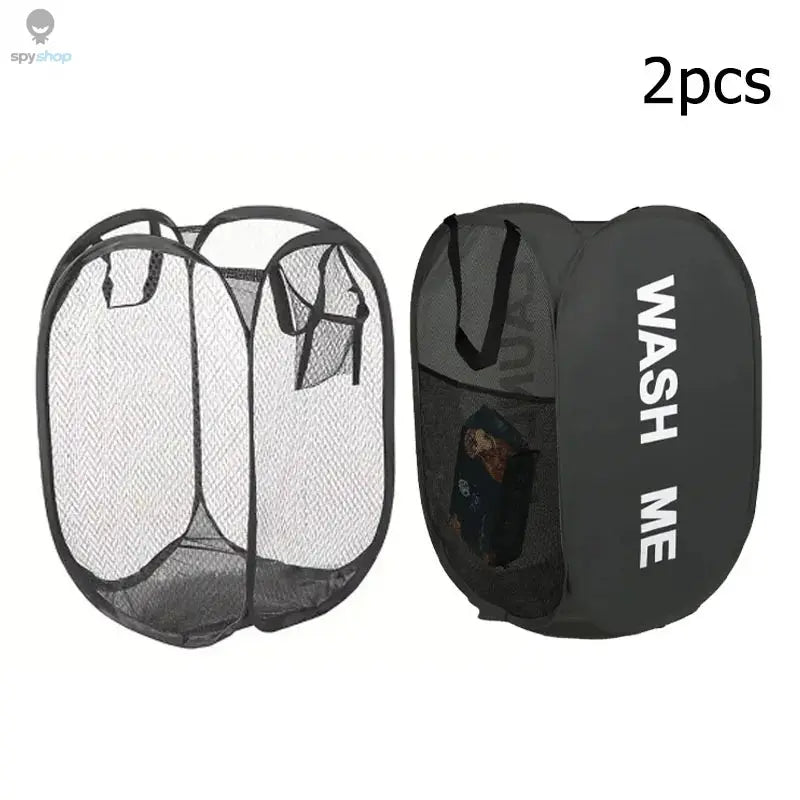 Mesh Pop-up Laundry Basket, Laundry Basket, Foldable Dirty Clothes Storage Basket, Large Capacity Storage Basket Spy-shop.com