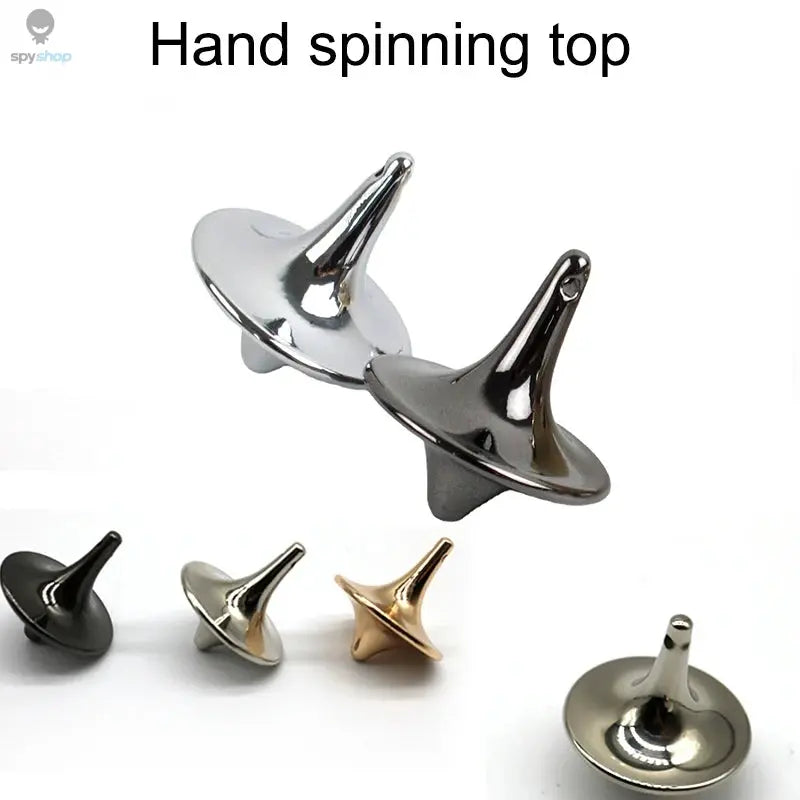 Metal Gyro Hot Movie Totem Silver Hand Spinning Top Fingertips Small Cyclone Gyroscope Antistress Fidget Toys For Children Gifts Spy-shop.com