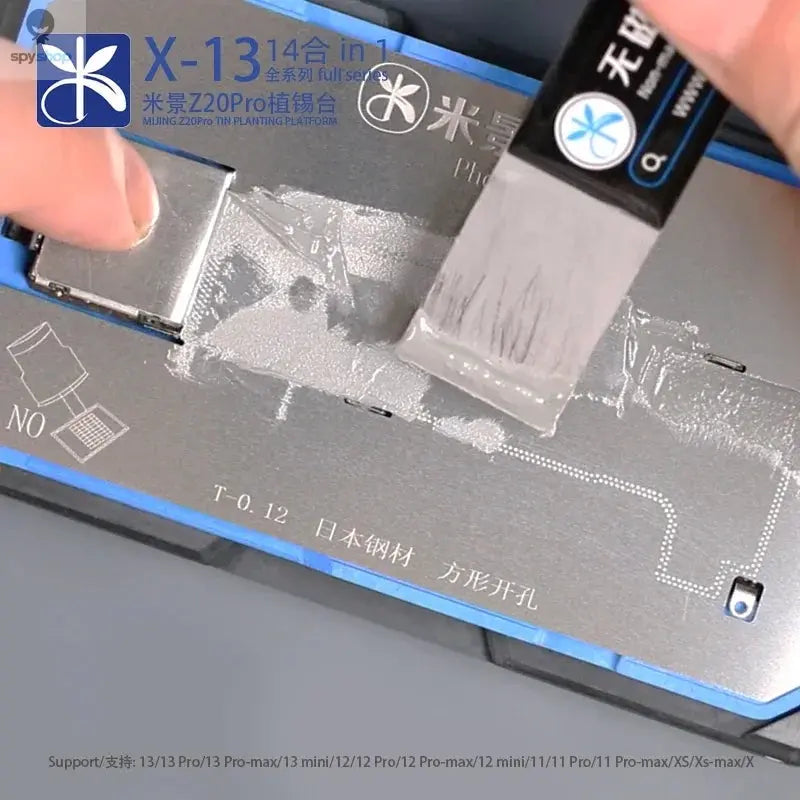 MiJing Z20 Pro For iPhone X-16 PRO MAX Magnetic Fixture Motherboard Middle Frame BGA Reballing Stencil Platform Soldering Kits