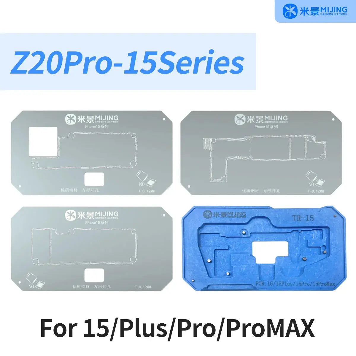 MiJing Z20 Pro For iPhone X-16 PRO MAX Magnetic Fixture Motherboard Middle Frame BGA Reballing Stencil Platform Soldering Kits