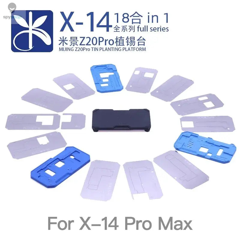 MiJing Z20 Pro For iPhone X-16 PRO MAX Magnetic Fixture Motherboard Middle Frame BGA Reballing Stencil Platform Soldering Kits