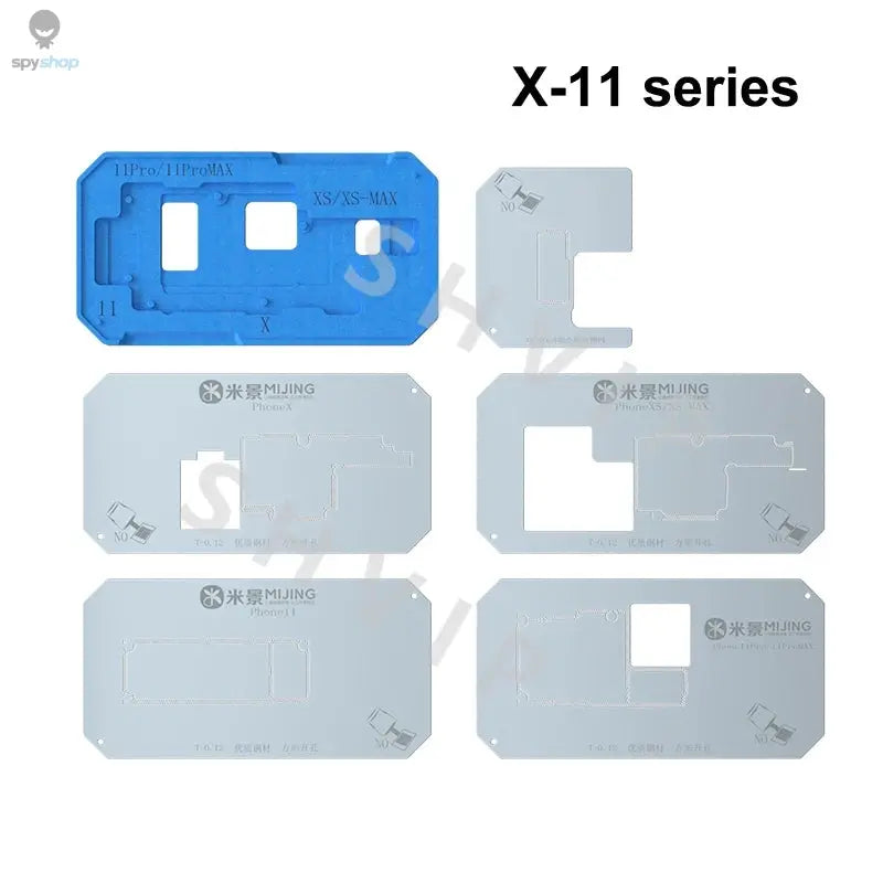 MiJing Z20 Pro For iPhone X-16 PRO MAX Magnetic Fixture Motherboard Middle Frame BGA Reballing Stencil Platform Soldering Kits