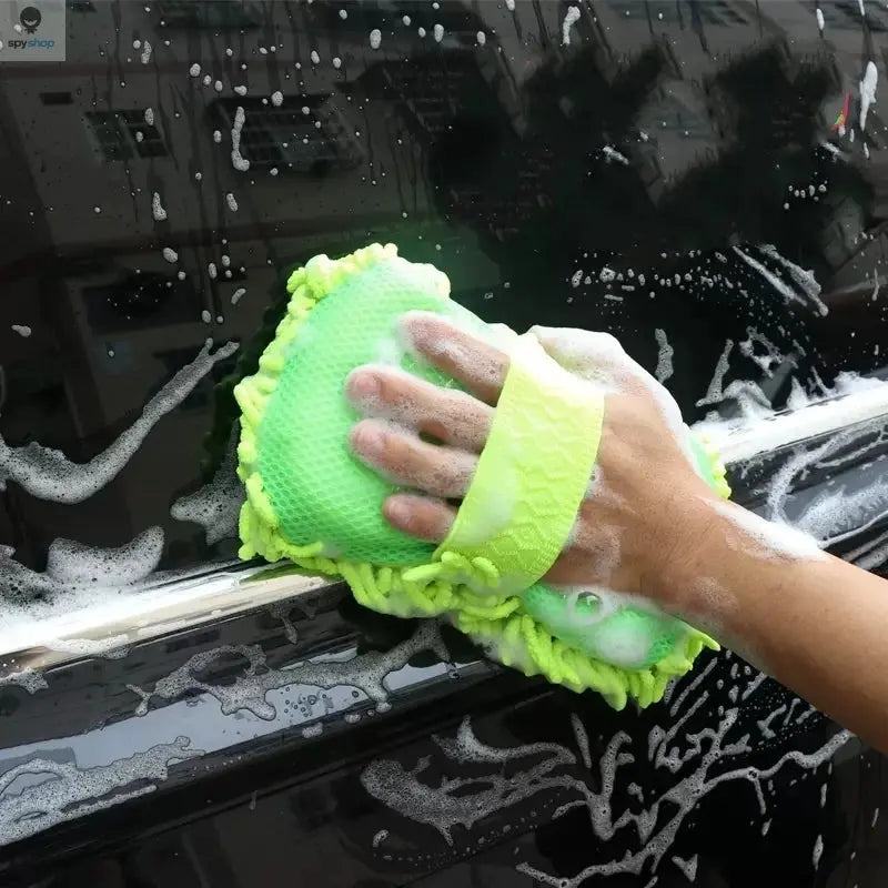 Microfiber Car Washer Sponge Cleaning Car Care Detailing Brushes Washing Towel Auto Gloves Styling Accessories Spy-shop.com