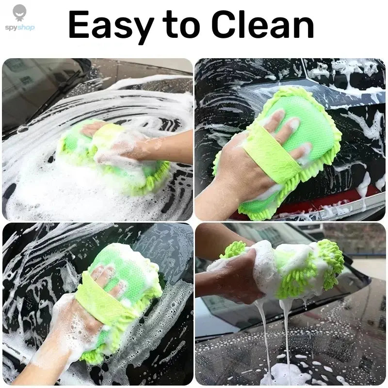 Microfiber Car Washer Sponge Cleaning Car Care Detailing Brushes Washing Towel Auto Gloves Styling Accessories Spy-shop.com